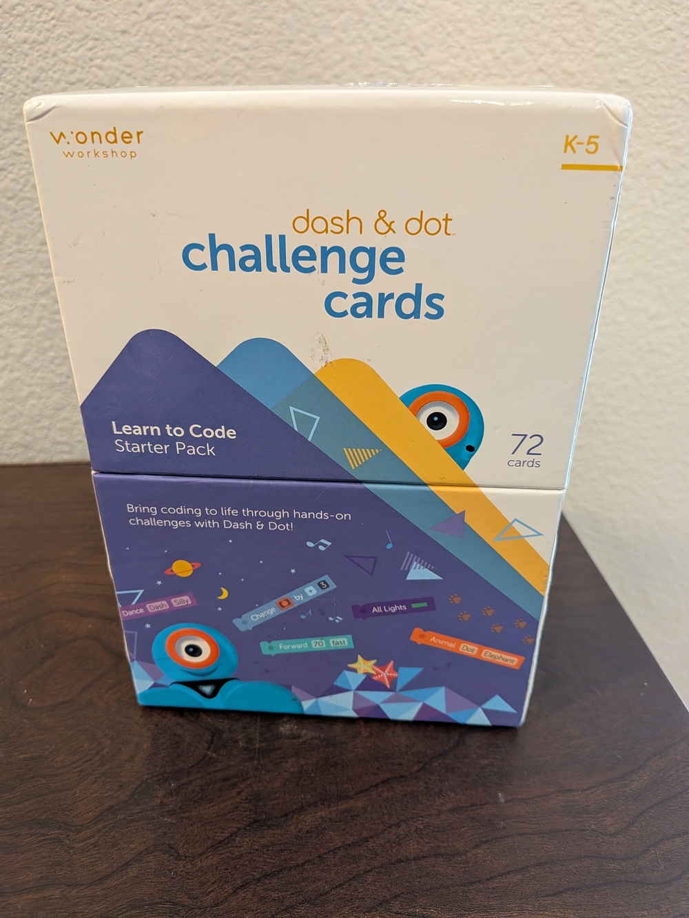 Dash & Dot Challenge Cards - Learn to Code Starter Pack For Robots (Blue/Yellow)